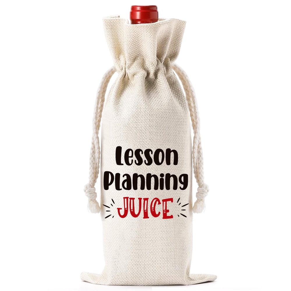 Lesson Planning Juice Wine Bottle Bag